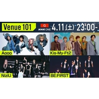 �y���y�ԑg�z�wVenue101�x4�E11���� Aooo�AKis-My-Ft2�ANiziU�ABE:FIRST�o��